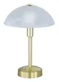 Produktbild: TRIO Leuchten LED Tischleuchte DONNA, 1-flammig, H 30 cm, Messing, Touchsensor, Dimmfunktion, LED fest integriert, Warmweiß, Lampenschirm aus Glas in Marmoroptik