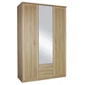 Produktbild: Drehtürenschrank - Sonoma Eiche - 3-türig - 136 cm Kleiderschrank Schrank
