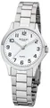 Produktbild: REGENT 2252410 Damenuhr 29 mm Weiß Silber Metallband 5 BAR