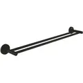 Produktbild: Quickfix Start - Handtuchhalter Zweiarmig, Schwarz Matt 412032430 - Grohe