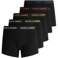Produktbild: Jack & Jones Herren Boxershort JACBLACK FRIDAY TRUNKS 5er Pack Schwarz - Schwarz - Schwarz - Schwarz 12167028 Normaler Bund L