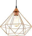 Produktbild: EGLO Hängeleuchte TARBES Pendellampe, Kunststoff und Stahl, E27, IP20, Vintage, Lampe, ohne Leuchtmittel, Vintage Pendelleuchte, Retro Look, Stahl, Kunststoff, E27, Ø32,5 cm