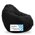 Produktbild: Bruni Sitzsack Classico L in Schwarz – XL Sitzsack mit Innensack zum Lesen, Abnehmbarer Bezug, lebensmittelechte EPS-Perlen als Bean-Bag-Füllung aus Deutschland
