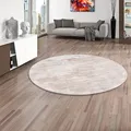 Produktbild: Pergamon Luxus Designer Teppich Roma Beige Rund in 3 Größen