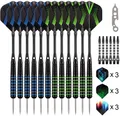 Produktbild: Grebarley Profi Dartpfeile Dartset Metallspitze 20-22 Gramm Aluminium 12 Stück