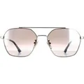 Produktbild: Police Aviator Mens Shiny Palladium Smoke Silber Spiegel SPL771 Vibe 2