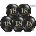 Produktbild: Partydeco Balloons 30cm, 18 & Brilliant, Pastel Black (1 pkt / 6 pc.) (6 x) (SB14P1360106)