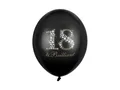 Produktbild: Ballons 30cm, 18 & Brilliant, Pastellschwarz (1 Packung / 6 Stück)