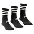 Produktbild: adidas Socken 3 Paar 3-Streifen Cushion Crew, Black/Black/Black, XXL, DZ9347