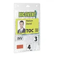 Produktbild: Durable Event-Namensschild A6, 20 Stück, transparent, 852619