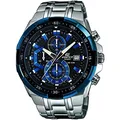 Produktbild: Casio Herren Quartz Armbanduhr, 47.00mm GehäusegröÃŸe mit schwarz analog Zifferblatt und Silber Metallarmband Armband EFR-539D-1A2VUEF