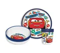 Produktbild: Disney Kindergeschirr-Set Disney Cars Lightning McQueen Kinder Geschirr-Set 3 tlg., 1 Personen, Kunststoff, Teller Schüssel Becher