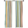 Produktbild: Abakuhaus Gardine Vorhang für Wohnzimmer Schlafzimmer Dekor, Microfaser, Jungs Barcode-Muster-Streifen bunt 150 cm x 245 cm