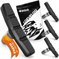 Produktbild: LOEVELOSI V-Brake Bremsbeläge Fahrrad 2 Paar Bremsklötze Fahrrad Bremsbacken 60 mm für V-Bremse Fahrradbremsen 4 Stück Fahrrad-Bremsbeläge Bremsschuh Set Vorne & Hinten Fahrradbremsbacken Bremsgummi