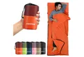 Produktbild: LuxusKollektion Campingstuhl Hüttenschlafsack Ultraleichter Seideschlafsack Reise 2in1 Orange