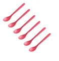 Produktbild: | 6er Set Eierlöffel Frühstückslöffel 14 cm | Farbe Rot | hochwertiger Kunsts...
