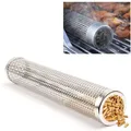 Produktbild: BBQ Räucherröhre aus 304 Edelstahl Kaltrauch 30.5cm, Zubehör für Gasgrill und...