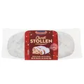 Produktbild: KuchenMeister Christ Stollen 750 g | Saftiger Stollen vegan gefüllt mit Rosinen und kandierten Früchten | nach traditionellem Rezept | 1 x 750 g