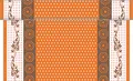 Produktbild: Sovie Home Linclass® Airlaid Tischläufer RABEA | Orange | praktische Einmal-Tischdecke zur Osterzeit | 40cm x 4,8m | 1 Stück