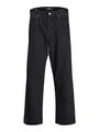 Produktbild: JACK & JONES Herren Jeans Schwarz Baggy Fit Alex ORIGINAL SBD 306 – Stonewashed Denim mit Knopfleiste und weiter Passform