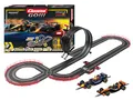 Produktbild: Carrera GO Super Formula – Formel-1-Rennbahn Set mit Red Bull RB21 M. Verstappen No.1 und McLaren MCL39 L. Norris No.4 – Slotcar Rennbahn 1:43 mit Looping und 5,3 m Strecke