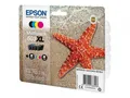 Produktbild: 4 Epson Druckerpatronen Tinte 603 XL T03A6 BK / C / M / Y Multipack
