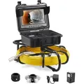 Produktbild: VEVOR Kanalkamera, 50 m, 23 cm Bildschirm, Rohrinspektionskamera mit DVR-Funktion, IP68-Kamera mit 12 einstellbaren LEDs, mit einer 16 GB SD-Karte für Abwasserleitungen, Haus, Kanal, Abflussrohr