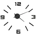 Produktbild: vidaXL 3D-Wanduhr Modernes Design Schwarz 100 cm XXL