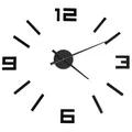 Produktbild: 3D-Wanduhr Modernes Design Schwarz 100 cm XXL