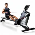 Produktbild: ISE Rudergerät für Zuhause, Magnetisches rudergerät mit APP & LCD-Display & 8 Widerstandsstufen, Magnetisches Rudergerät,Leise Rudermaschine für Cardio-Training,Indoor-Gerät für das Home-Gym