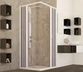 Produktbild: Duschkabine Eckeinstieg 80 x 80 x 185 cm faltbar Typ Bari