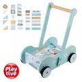 Produktbild: Playtive Holz-Schiebewagen für Baby/Kleinkind Holzbausteine Spielzeug Geschenk