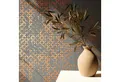 Produktbild: Marburg Vliestapete Grafik Kreise Textiloptik Anthrazit Kupfer Metallic 35119