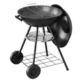 Produktbild: WOLTU Holzkohlegrill Barbecue Grill mit Räder für Garten Camping, Schwarz