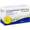 Produktbild: Levocetirizin beta 5 mg Filmtabletten