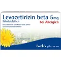Produktbild: Levocetirizin beta 5 mg Filmtabletten 100 St