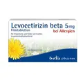 Produktbild: Levocetirizin beta 5 mg Filmtabletten 100 St. Tabletten PZN 16006281