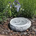 Produktbild: CLGarden Granit Vogeltränke M2 Vogelbad im Yin & Yang Design
