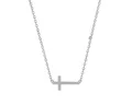 Produktbild: XENOX Kette mit Einhänger Kette mit Anhänger Damen Kreuz Zirkon 925 Sterlingsilber XS10035