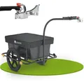 Produktbild: Fahrradanhänger 90 Liter - Lastenanhänger Mit Kupplung & Deichsel - Anhänger Für Fahrrad 40 Kg Zuladung - Transportanhänger Mit Plane - Juskys