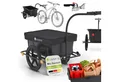 Produktbild: Juskys Fahrradlastenanhänger, 90 L Volumen, mit Handgriffen, inkl. Schutzplane, für 26/28 Zoll