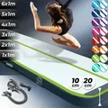 Produktbild: AIRTRACK Matte Tumbling Matte mit Pumpe PVC Tumblingmatte Gymnastikmatte Turnmatte Farbe: Hellgrün Maße: 100*100x10cm - Grün