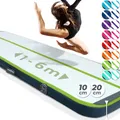 Produktbild: VENDOMNIA Airtrack Matte, 10/20cm hohe aufblasbare Gymnastikmatte in Länge 1/2/3/4/5/6/7/8 m, mit elektrischer Pumpe & Tasche, Tumbling Matte, Turnmatte, Trainingsmatte, Fitnessmatte, Sportmatte,Yoga