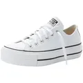 Produktbild: Converse CHUCK TAYLOR ALL STAR PLATFORM LEATHER Sneaker weiß 42 EU