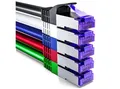 Produktbild: deleyCON deleyCON 5x 1m RJ45 Patchkabel SFTP Netzwerkkabel mit CAT7 Rohkabel LAN-Kabel