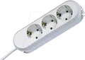 Produktbild: BACH 388.270 - Steckdosenleiste SMART, 3-fach, Typ F - CEE 7/3, weiß