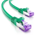 Produktbild: deleyCON 2m CAT7 Netzwerkkabel - 10 Gigabit - RJ45 Patchkabel Ethernet Kabel (Kupfer, SFTP PiMF Schirmung) - für Highspeed LAN DSL Switch Modem Router Patchpanel CAT7 CAT6 CAT5 - Grün