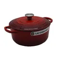 Produktbild: Le Creuset Bräter Signature Rund Gusseisen Kirschrot 20cm 2,4 L Kochen Braten