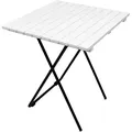 Produktbild: Mojawo - Holz/metall Beistelltisch Klappbar Weiß 45x45x50cm-mmc4710