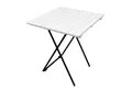 Produktbild: Mojawo Campingtisch Holz/Metall Campingtisch Beistelltisch Klapptisch klappbar 45x45cm